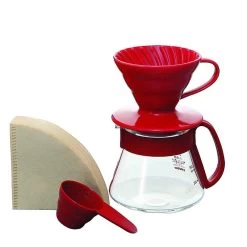 Hario V60 Color Dripper & Pot Red