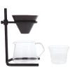 Kinto Handfilter Kaffee Set Schwarz 2 Tassen