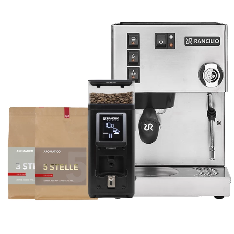 Rancilio Bundle Silvia Eco + Stile Espressomühle