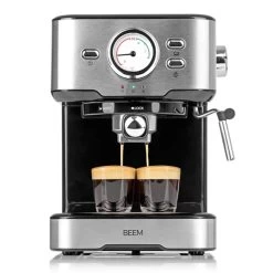 Siebträgermaschine Espresso Select Schwarz Edelstahl