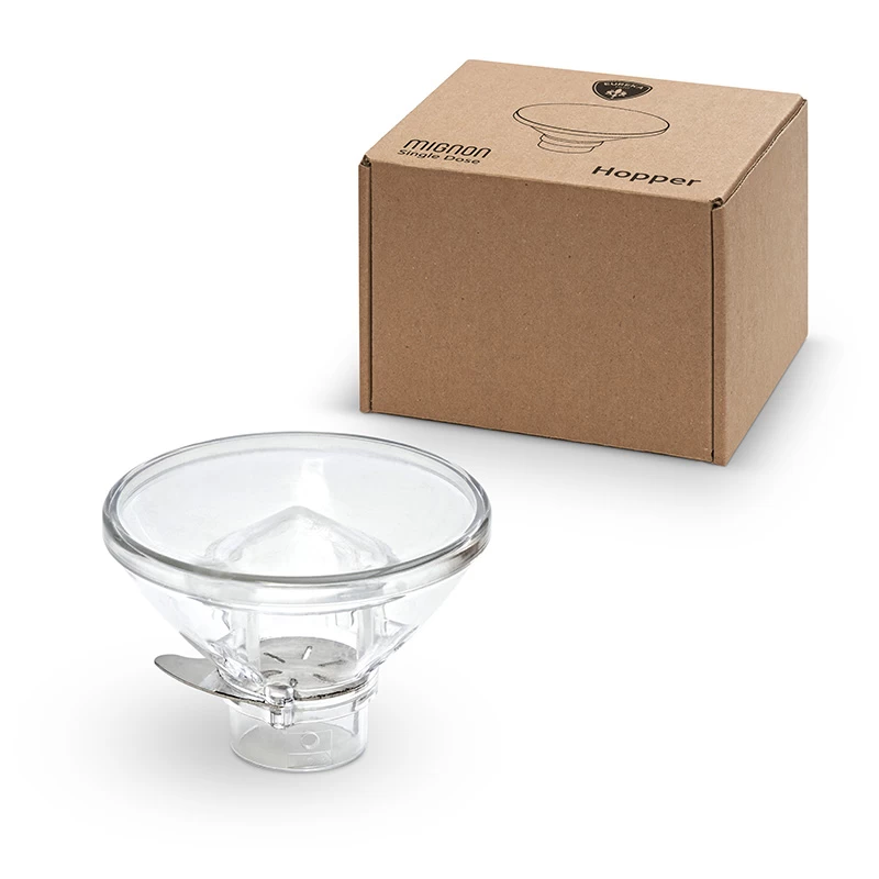 Eureka Mignon Single Dose Hopper Transparent 1 Eureka Mignon Single Dose Hopper Transparent