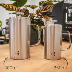 Frenchpress 800 Ml Edelstahl Gebürstet -Café 105545 105545 coyooco frenchpress 800ml edelstah gebuerstet 3