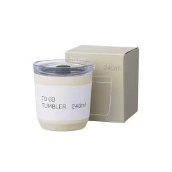 Kinto To-Go Tumbler 240 Ml Mit Stöpsel Weiss -Café 105560 105560 kinto togotumbler 240ml with plug white 3