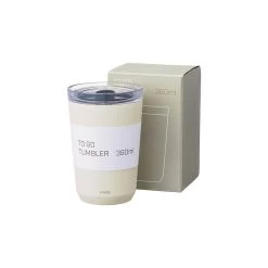 Kinto To-Go Tumbler 360 Ml Mit Stöpsel Weiss -Café 105565 105565 kinto togotumbler 360ml with plug white 3
